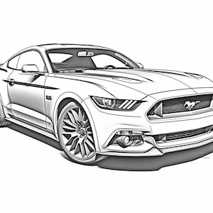 21 Unique Ford Mustang Coloring Pages #coloringbook