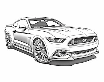 21 Unique Ford Mustang Coloring Pages #coloringbook