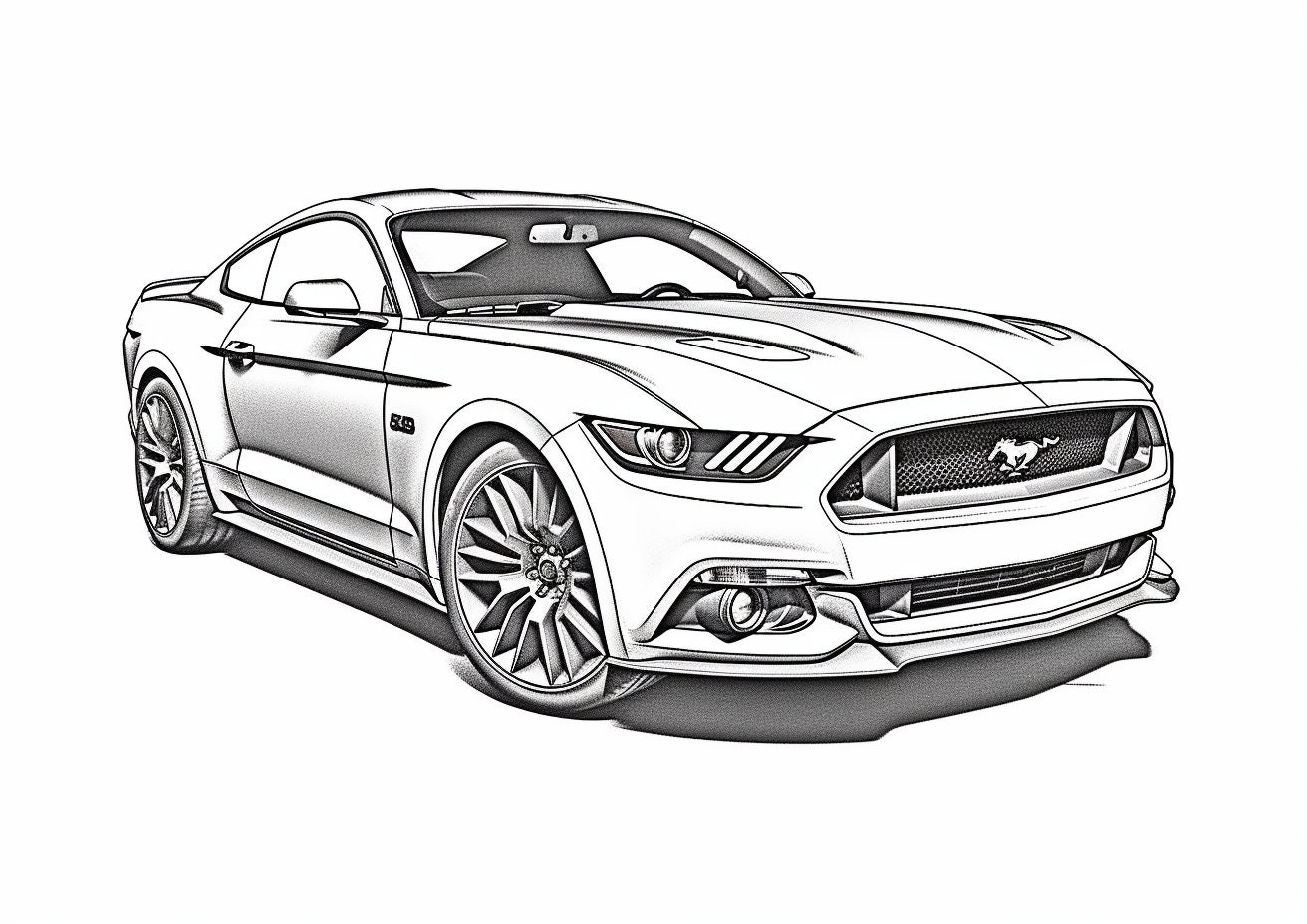 21 Unique Ford Mustang Coloring Pages - Etsy