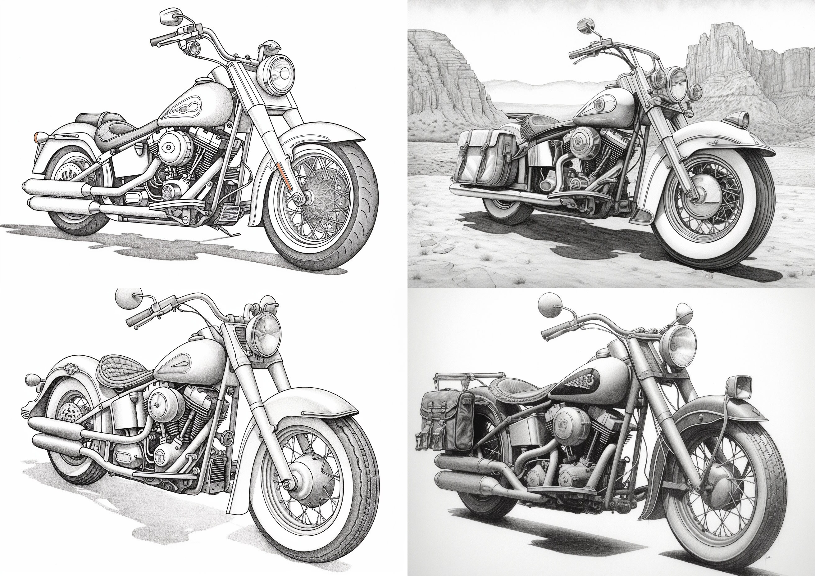 Harley Davidson Softail Springer Motorcycle Color Magazine