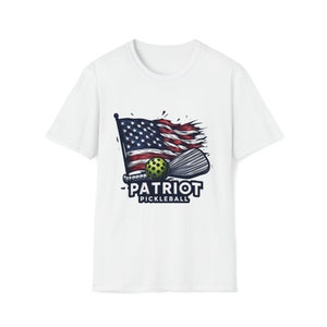 Patriot Pickleball T-Shirt American Flag Design Pickleball Lovers Pickleball Gift