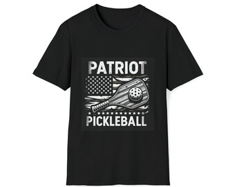 Patriot Pickleball T-Shirt, American Flag Design