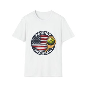 Patriot Pickleball T-Shirt American Flag Design Pickleball Lovers Pickleball Gift Pickleball Christmas Gift