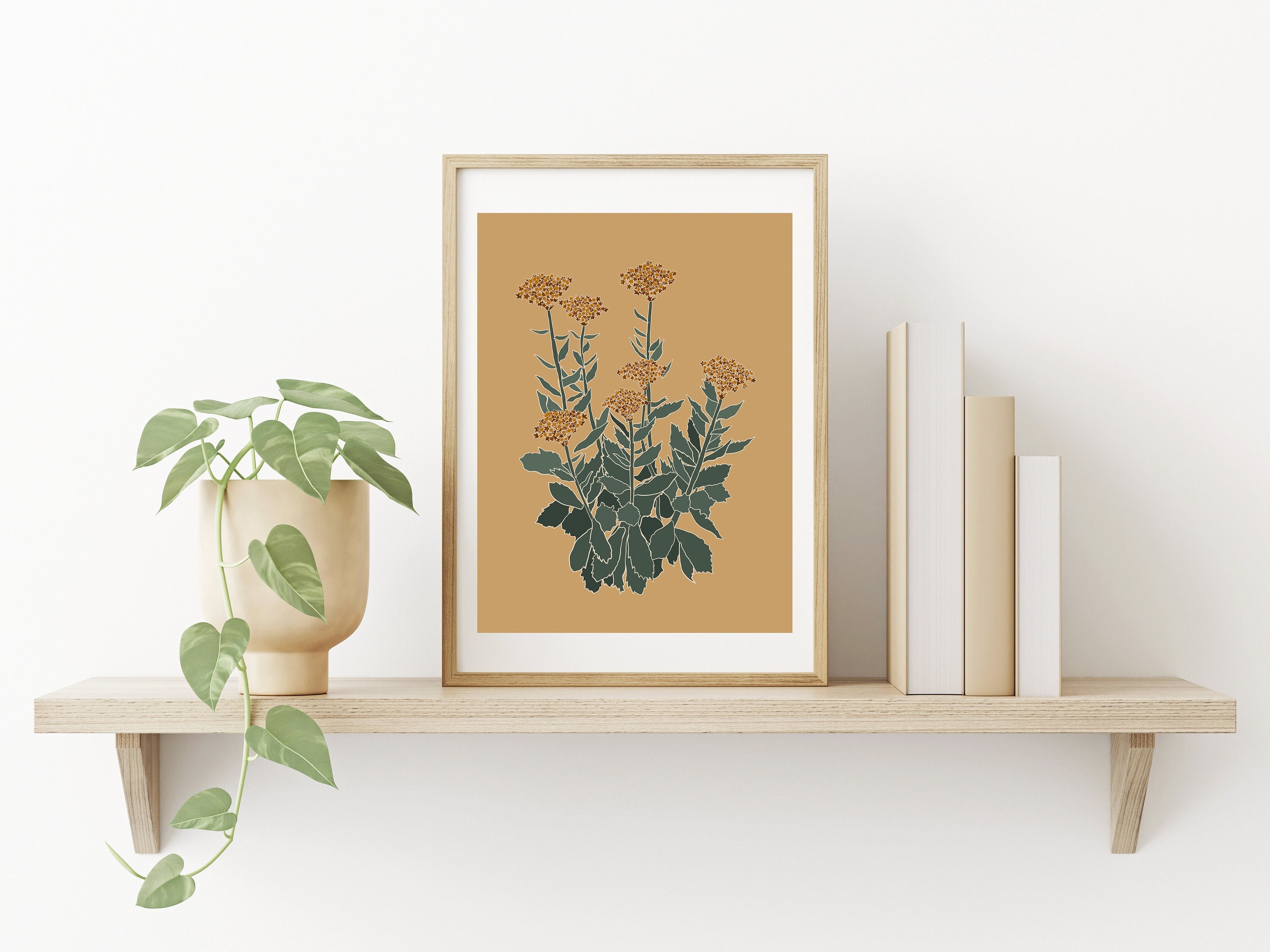 Flowers Printable Wall Art, Digital Download, Floral Modern Line Art - Etsy