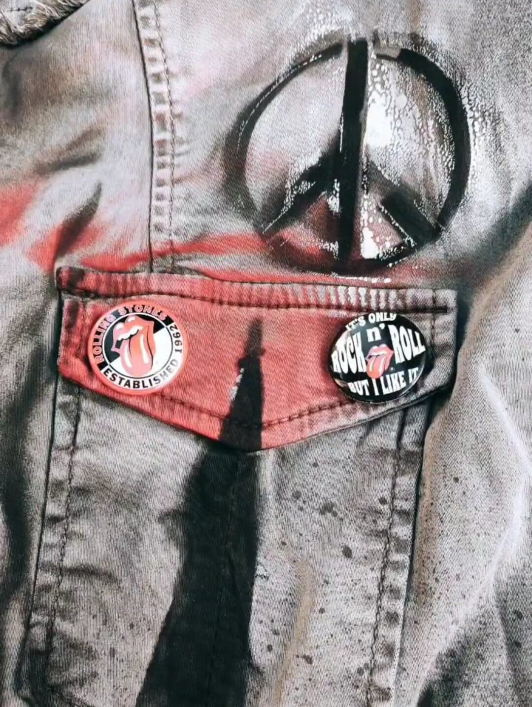 Upcycled Poncho Style Rock & Roll TShirt JJ main image 0