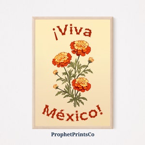 Viva Mexico Mexican Wall Art | Latino Wall Art | Aesthetic Mexico Poster | Mexican Exhibition Art | Printable Wall Art | Digital Download