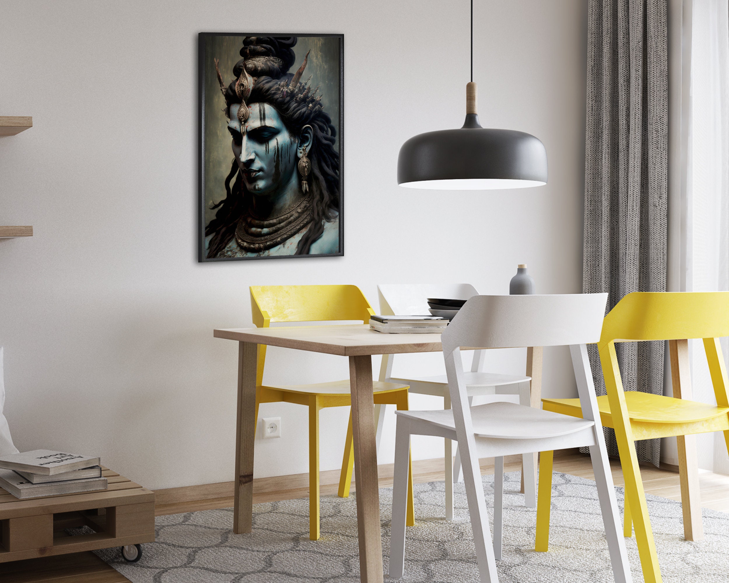 Lord Shiva Painting Poster Print | Indian Gods Wall Art | Hindu Gift ...