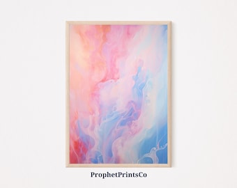 Neon Art Print | Contempoary Art | Instant Art Print | Geometric Wall Art Neon | Abstract Painting | Printable Wall Art | Digital Download