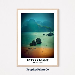 Phuket Seascape Poster Print | Thailand Wall Art | Travel Lover Gift | Tropical Coastal Home Décor | Printable Wall Art | DIGITIAL DOWNLOAD