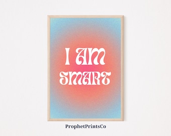 Daily Affirmations Poster Print | Self Love Healing Wall Art | Self Gift | Mental Health Home Décor | Printable Wall Art | DIGITIAL DOWNLOAD