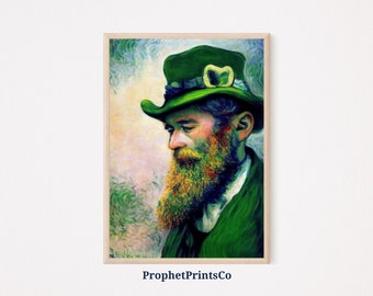 Saint Patricks Day Poster Print | Modern Green Wall Art | St Patricks Day Gift | Irish Home Décor | Printable Wall Art | DIGITIAL DOWNLOAD