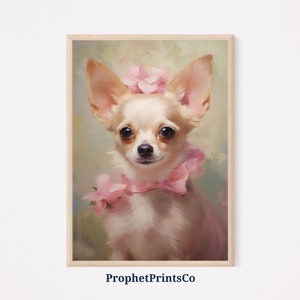 Chihuahua Painting | Chihuahua Mom Gift | Chihuahua Wall Art | Animal Wall Art | Chihuahua Lover Gift | Printable Decor | Digital Download
