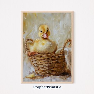 Cute Duck Poster Print | Nursery Wall Art | Animal Lover Gift | Kids Room Home Décor | Printable Wall Art | Digital Download