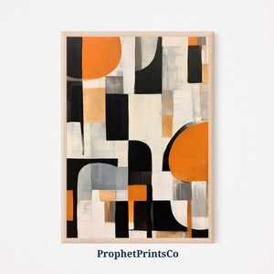 Mid Century Modern Abstract Print | Geometric Wall Art | Modern Art Prints | Minimalist Home Décor | Printable Wall Art | Digital Download