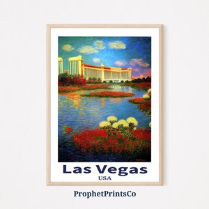Las Vegas Cityscape Poster Print | Las Vegas Wall Art | Travel Lover Gift | Las Vegas Home Décor | Printable Wall Art | DIGITIAL DOWNLOAD