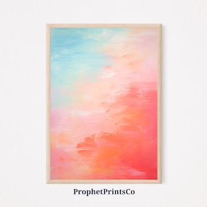 Neon Art Print | Contempoary Art | Instant Art Print | Geometric Wall Art Neon | Abstract Painting | Printable Wall Art | Digital Download