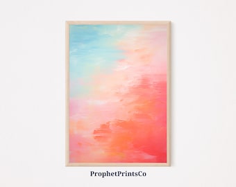 Neon Art Print | Contempoary Art | Instant Art Print | Geometric Wall Art Neon | Abstract Painting | Printable Wall Art | Digital Download