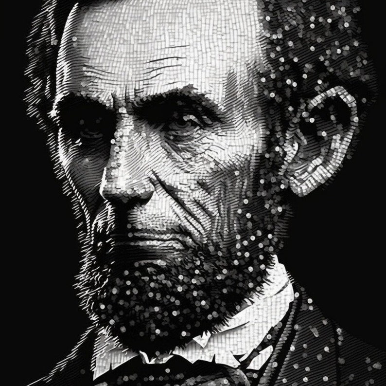 Abraham Lincoln Poster Print | President Portrait Wall Art | Vintage ...