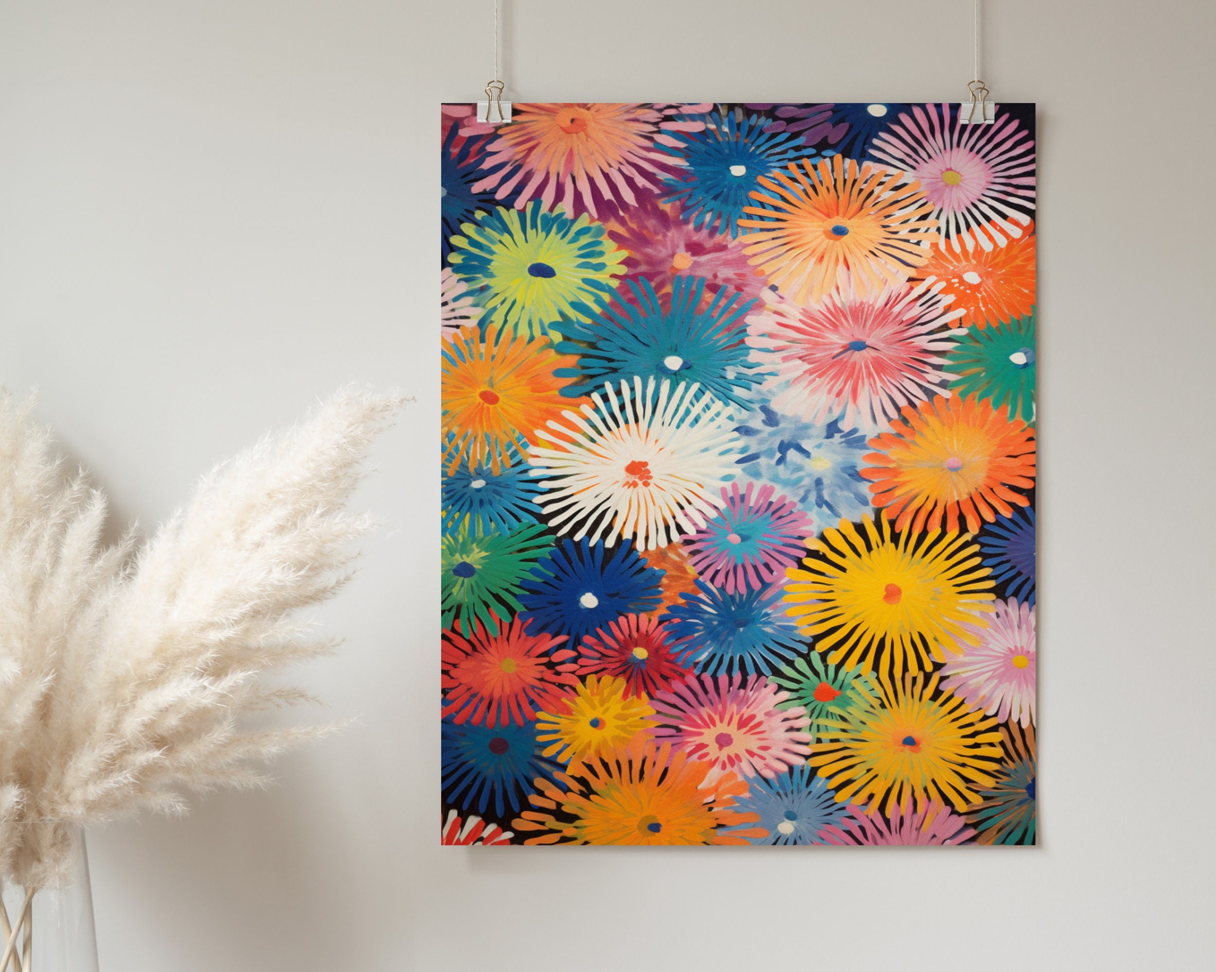 1960s Abstract Poster Print | Retro Abstract Wall Art | Vintage 60s Art ...