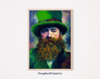 Saint Patricks Day Poster Print | Modern Green Wall Art | St Patricks Day Gift | Irish Home Décor | Printable Wall Art | DIGITIAL DOWNLOAD