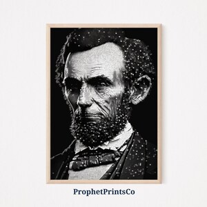 Abraham Lincoln Poster Print | President Portrait Wall Art | Vintage Gift | Honest Abe Home Décor | Printable Wall Art | DIGITIAL DOWNLOAD