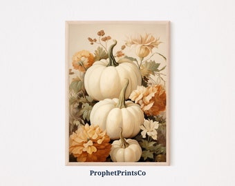 Herbst Wandkunst | Herbst Kunstdruck | Bauernhaus Muted Prints | Niedliche Herbstlandschaft | Herbst Blätter Drucke | Druckbare Wandkunst | Digitaler Download
