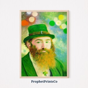 Saint Patricks Day Poster Print | Modern Green Wall Art | St Patricks Day Gift | Irish Home Décor | Printable Wall Art | DIGITIAL DOWNLOAD
