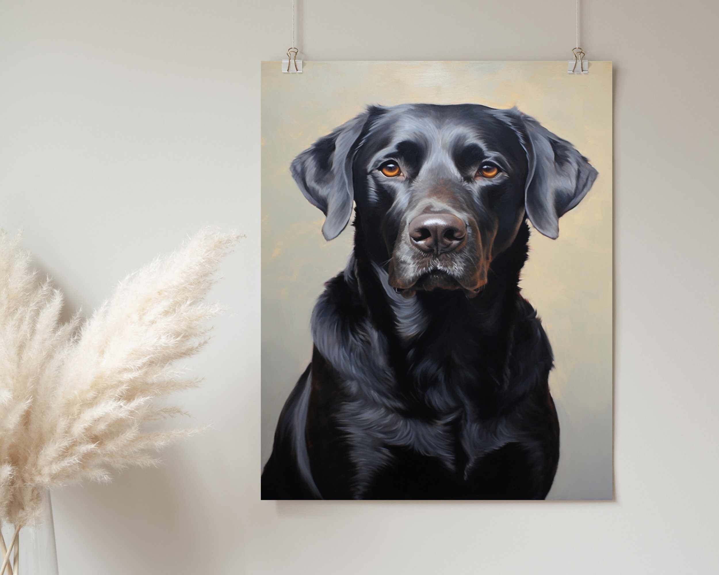 Cute Labrador Art | Black Lab Printable | Puppy Nursery Art | Dog Lover ...
