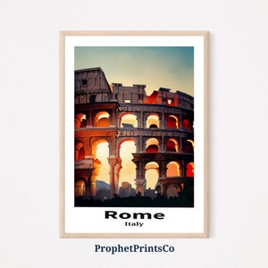 Rome Cityscape Poster Print | Italy Painting Wall Art | Travel Lover Gift | Rome Italy Home Décor | Printable Wall Art | DIGITIAL DOWNLOAD