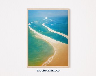 Beach Landscape Poster Print | Beach House Wall Art | Beach Lover Gift | Coastal Ocean Home Décor | Printable Wall Art | DIGITIAL DOWNLOAD