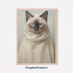 Siamese Cat Wall Art | Cat Wall Decor | Siamese Cat Lover Gift | Cute Kitten Print | Funny Cat Art | Printable Wall Art | Digital Download