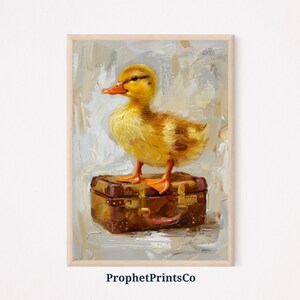 Cute Duck Poster Print | Nursery Wall Art | Animal Lover Gift | Kids Room Home Décor | Printable Wall Art | Digital Download