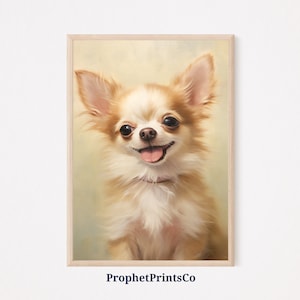 Chihuahua Painting | Chihuahua Mom Gift | Chihuahua Wall Art | Animal Wall Art | Chihuahua Lover Gift | Printable Decor | Digital Download