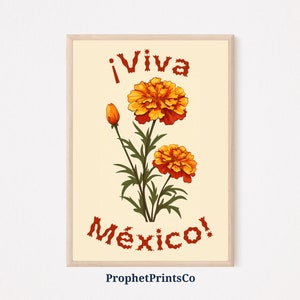 Viva Mexico Mexican Wall Art | Latino Wall Art | Aesthetic Mexico Poster | Mexican Exhibition Art | Printable Wall Art | Digital Download