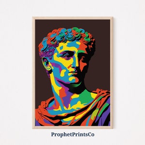 Julius Caesar Poster Print | Ancient Rome Wall Art | Inspired By Matisse | Roman Modern Home Décor | Printable Wall Art | DIGITIAL DOWNLOAD
