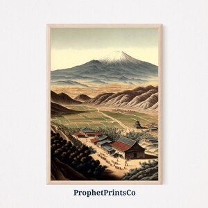 Japanese Landscape Poster Print | Japanese Woodblock Wall Art | Gift | Vintage Japanese Home Décor | Printable Wall Art | DIGITIAL DOWNLOAD