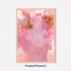 Pink Abstract Poster Print | Contemporary Wall Art | Pink Lover Gift | Pink Pastel Boho Home Décor | Printable Wall Art | DIGITIAL DOWNLOAD