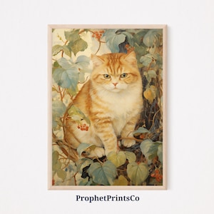 Exotic Calico Cat Art | Cat Lover Gift | British Shorthair Wall Art | British Shorthair Print | Printable Wall Art | Digital Download