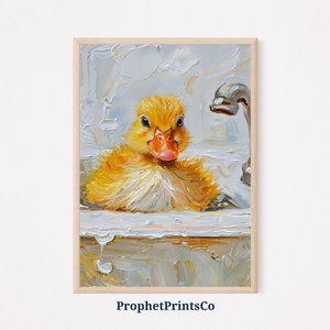 Cute Duck Poster Print | Nursery Wall Art | Animal Lover Gift | Kids Room Home Décor | Printable Wall Art | Digital Download
