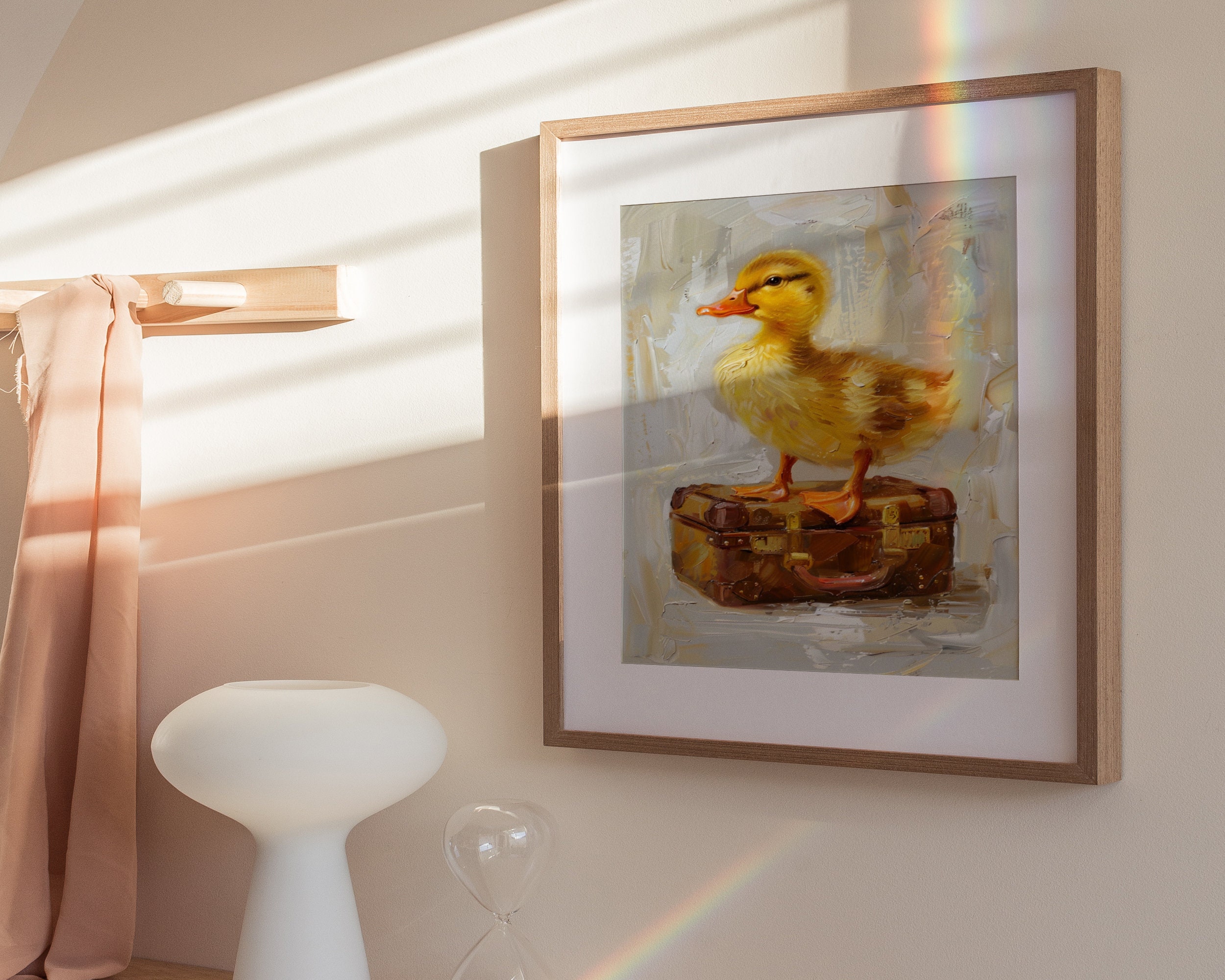 Cute Duck Poster Print | Nursery Wall Art | Animal Lover Gift | Kids ...