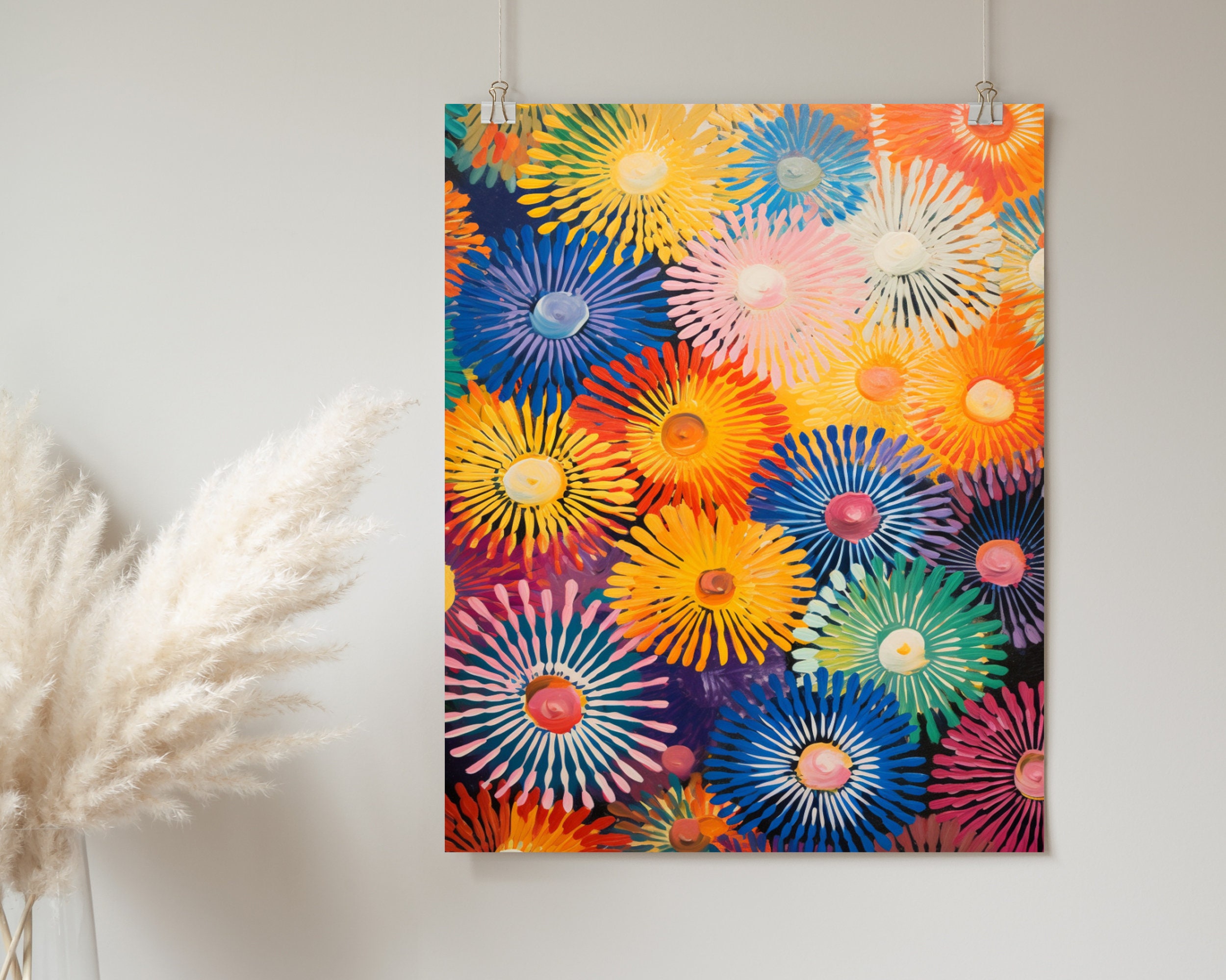 1960s Abstract Poster Print | Retro Abstract Wall Art | Vintage 60s Art ...