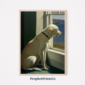 Yellow Lab Oil Painting Poster Print | Modern Dog Wall Art | Gift For Dog Lover | Pet Home Décor | Printable Wall Art | DIGITIAL DOWNLOAD