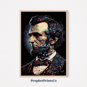 Abraham Lincoln Poster Print | President Portrait Wall Art | Vintage Gift | Honest Abe Home Décor | Printable Wall Art | DIGITIAL DOWNLOAD