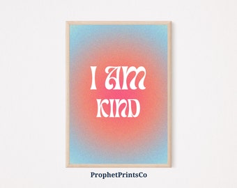 Daily Affirmations Poster Print | Self Love Healing Wall Art | Self Gift | Mental Health Home Décor | Printable Wall Art | DIGITIAL DOWNLOAD