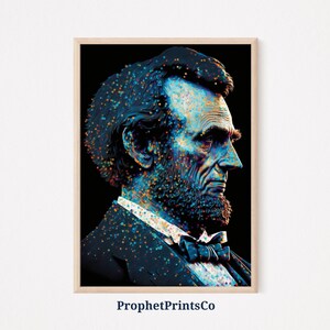 Abraham Lincoln Poster Print | President Portrait Wall Art | Vintage Gift | Honest Abe Home Décor | Printable Wall Art | DIGITIAL DOWNLOAD