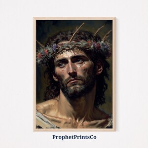 Impressão do poster do Jesus Cristo do vintage de &lt;br&gt; Entrega Rápida? Arte de parede cristã | Presente de Páscoa Original | Decoração de casa católica | Arte de parede para impressão | DOWNLOAD DIGITAL