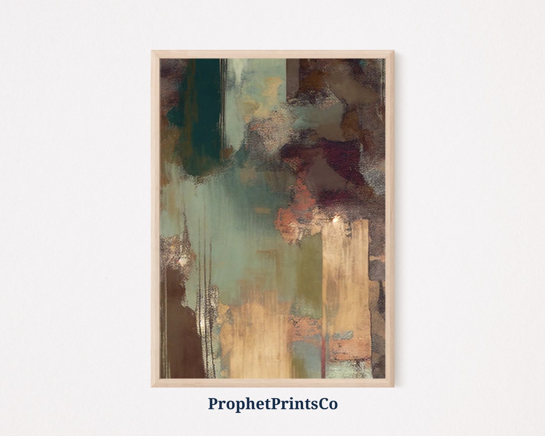 Abstract Earth Tone Poster Print | Minimalist Wall Art | Natural Art ...
