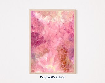 Impression d'affiche abstraite rose | Art mural contemporain | Cadeau d'amant rose | Décoration Boho Pastel Rose | Art mural imprimable | TÉLÉCHARGEMENT NUMÉRIQUE