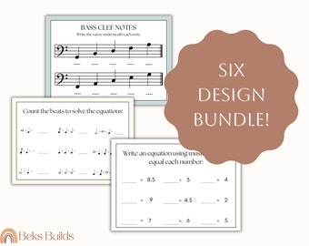 MusikTheorie Spiele Bundle, Spaß Orchester Noten (Digitaler Download)
