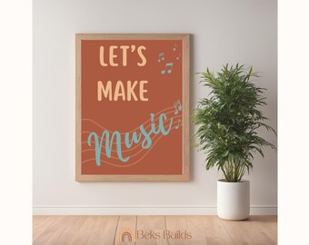 Poster Musikunterricht, MusikTheorie, Orchester (PDF-Muster)